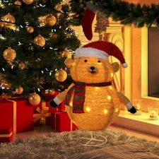 Penguin Bear Light Indoor Outdoor Christmas Decor,Collapsible Xmas Light Holiday