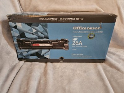 Office Depot Compatible For HP 26A Black Laser Jet Pro Toner Cartridge Sealed