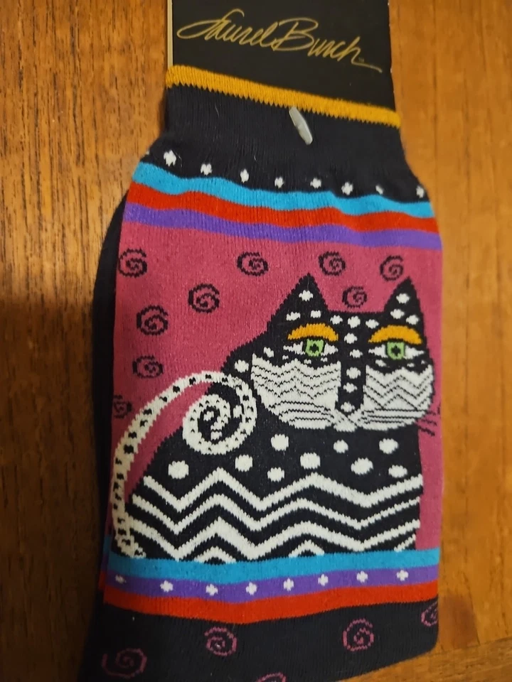 Calcetines Laurel Burch Cat nuevos con etiquetas Foto 2 de 3