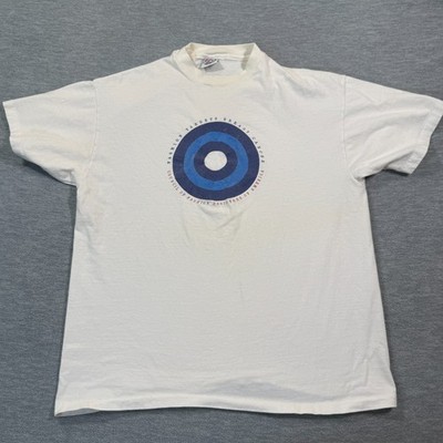 CFDA Shirt Men Large White Target Breast Cancer Graphic Short Sleeve USA Made