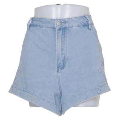 Anewsta, Jeans Shorts, Größe: 3XL, Blau, Baumwolle, Blumen, Denim, Damen #cnu