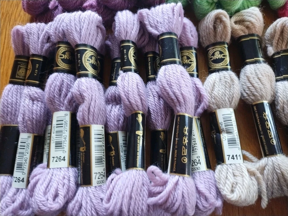 Lot of 59 DMC Laine Colbert Tapestry Yarn--9  Different Colors 100% Virgin Wool - Image 4 of 4