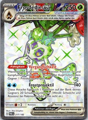 Frosdedje-ex Ultra Rare Paradoxrift 217 deutsch Pokemon Karte