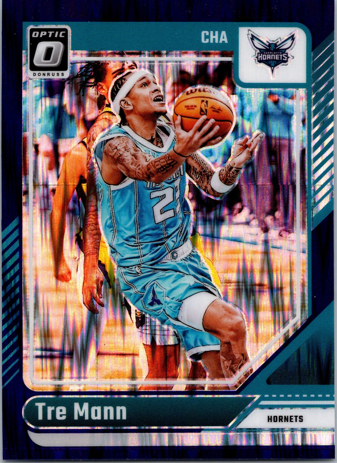 2024-25 Donruss Optic #30 Tre Mann Purple Shock A79