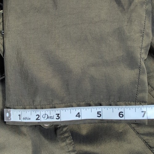 Vintage Jones New York Trenchcoat Damen M/L grün Wollgürtel herausnehmbares Futter - Bild 20 von 21