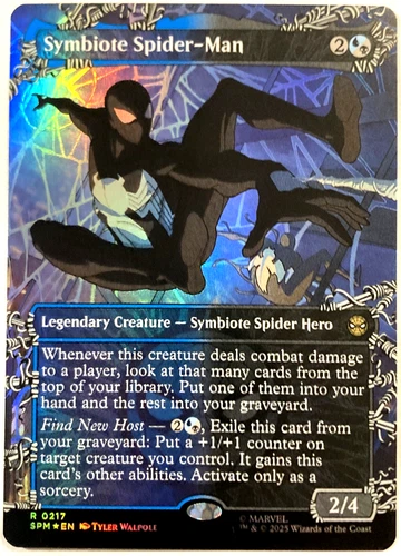 MTG Symbiote Spider-Man (Borderless Foil) Marvel's Spider-Man 217 NM