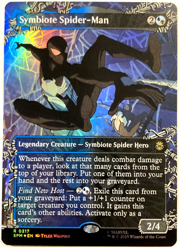 MTG Symbiote Spider-Man (Borderless Foil) Marvel's Spider-Man 217 NM