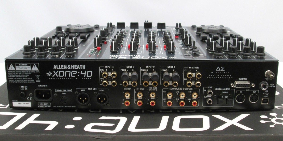 DJ機材 Allen & Heath Xone:4D Allen & Heath Xone:4D review | MusicRadar