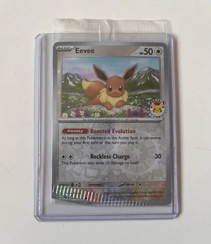 ERROR CRIMPED POKEMON EEVEE PRISMATIC PROMO CARD 074/131