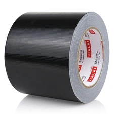 Wide Duct Tape, Industrial Grade 30Yards (90 Ft) 4 Inch Black Tape, 9 Mil Heavy-