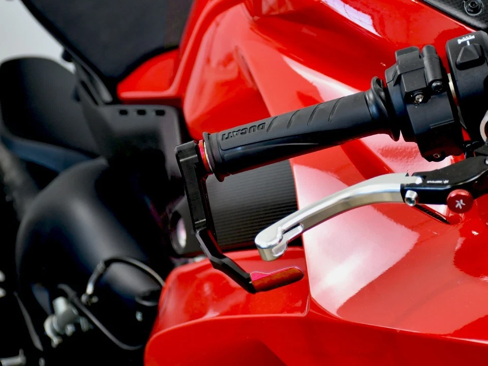 PARALEVA MOTO PROTEZIONE LEVA FRENO CNC ORO/SILVER UNIVERSALE | SEPTAR - Immagine 4 di 4