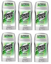 Speed Stick Deodorant for Men, Fresh, 3 Oz, Pack of 6
