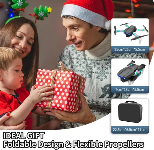 Drohne mit Kamera für Erwachsene Kinder WiFi Quadcopter Hubschrauber Bunten LED - Bild 10 von 13