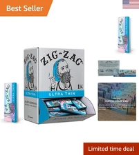 Zig Zag 1 ¼ Rolling Papers - 768 Sheets, Natural Flax & -Friendly