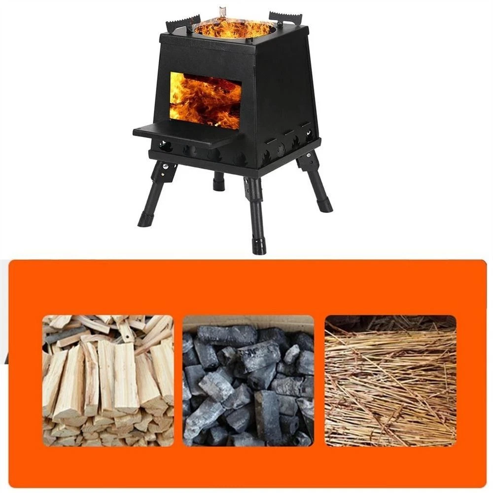 Case Cast Iron Furnace Camping Wood Stove Cooking BBQ Picnic Accessories  620682797687 | eBay