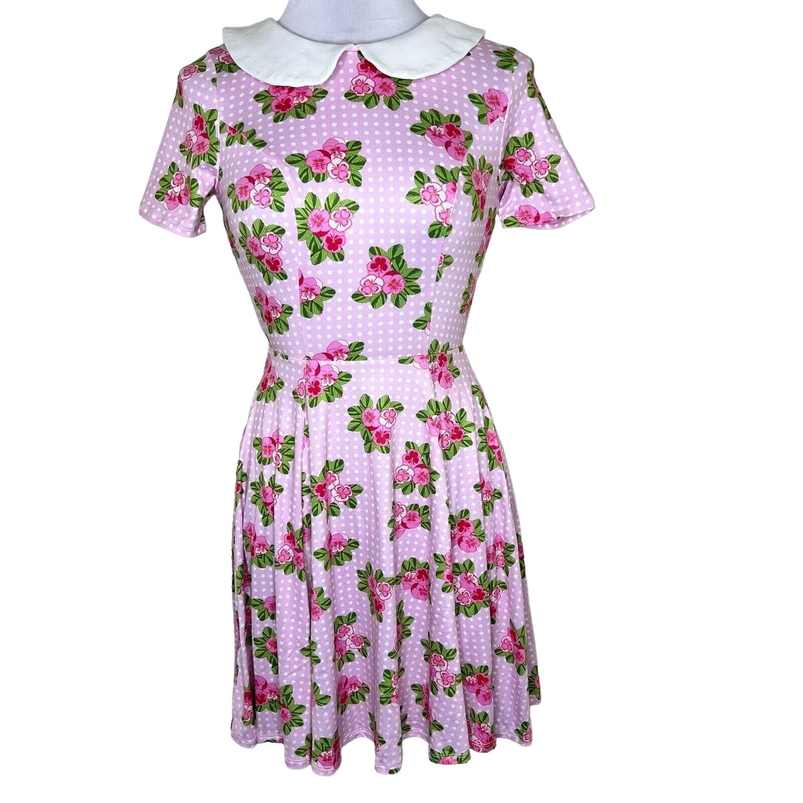 Tema Floral de Poliéster para Mujer 50s