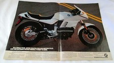 1987 BMW K100 RS Motorcycle "National Design Award" Original Color Ad 
