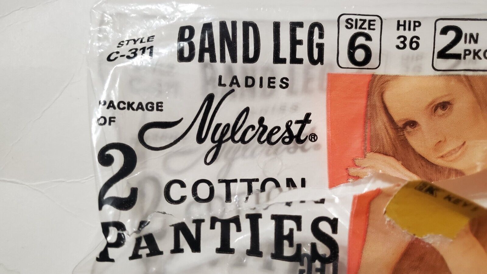 Vtg Cotton Panties Nylcrest Band Leg Ladies Size … - image 10