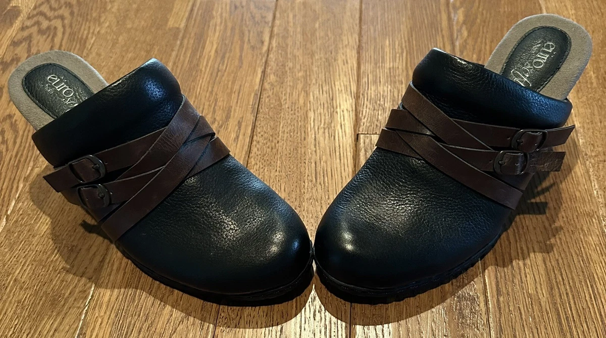 Euro Soft by Sofft Torrey Women s 7.5 M Black Brown Leather