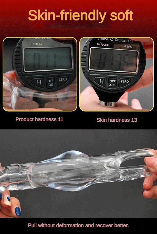 Buy Reusable Clear Penis Extension Sleeve Girth Enhancer-2