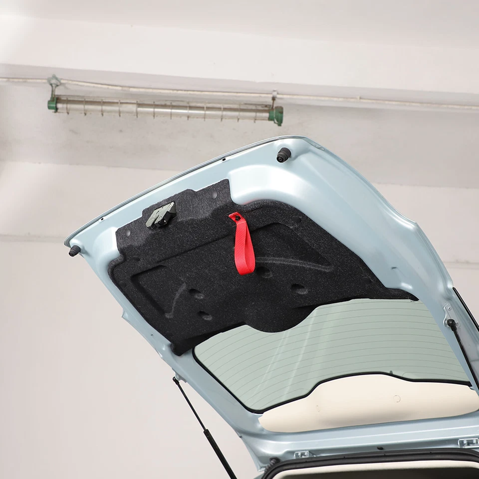 红色甲板盖闩锁背手柄带配件适用于菲亚特 500 Abarth 595 — 第 4/4 张图片