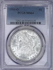 1904-O Morgan Silver Dollar $1 PCGS MS64 - Beautiful Satiny Luster!