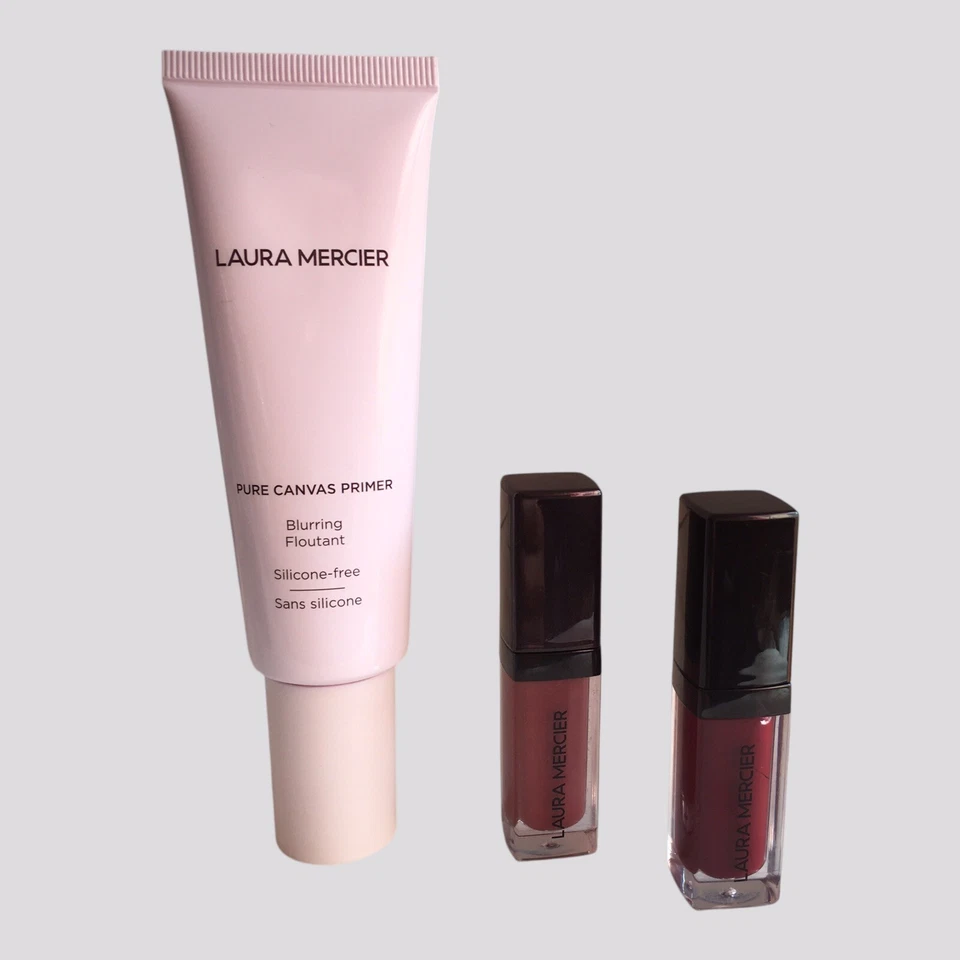 Laura Mercier Blurring Silicone Free Pure Canvas Primer and Two Mini Lip Glace - Image 2 of 4