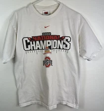 Ohio State University TShirt Buckeyes Nike Center Check Travis Scott Vtg Y2ks M