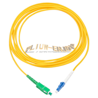 5PCS 3 Meter SC/APC to LC/UPC SM Single Mode 9/125 Fiber Patch Cord Simplex