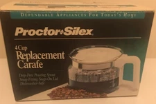 Vtg Proctor Silex Coffee Carafe 1-4 Cup Coffee Maker A8054 +   *In Original Box*