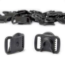 Bauer Hockey Helmet FM Sliding Buckle 24-Pack | Facemask Cage Buckles Hardware