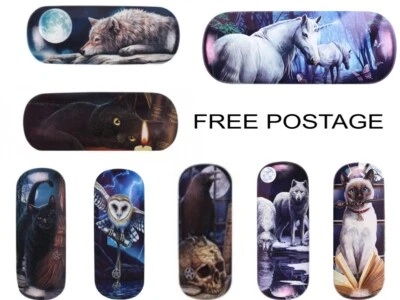 2 PAIRS OF LISA PARKER Hard Glasses Case cleaning cloth Sunglasses reading