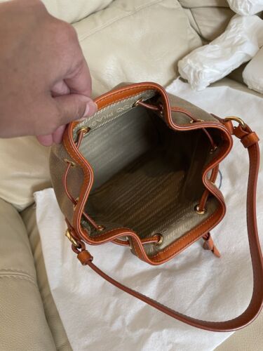 PRADA Canvas Bucket Bag Crossbody, RRP £1200 - Picture 19 of 23