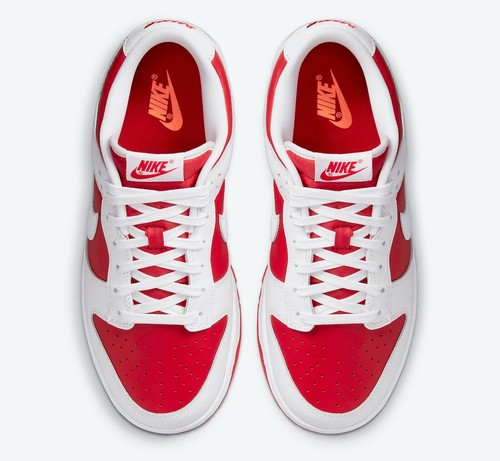 2021 Nike Dunk Retro Low SZ 13 Championship University Red White SP DD1391-600 - Picture 6 of 10