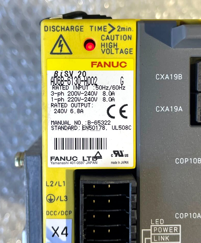 FANUC サーボアンプ A06B-6130-H002【中古品】 FANUC A06B-6130-H002 AC Servo Drive Used JP | eBay
