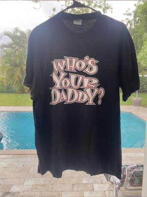 Vintage 90s WCW NWO Who's Your Daddy Scott Steiner Wrestling T-Shirt Black Sz L
