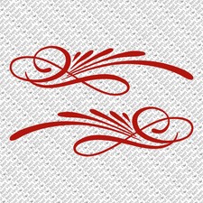 Pinstripe Set Chopper Bike Fender Tank Car Window Vinyl Decal Sticker Ps-09