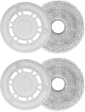 Mop Cloths with Replacement Holder, Wiping Plates for Dreame L10S Ultra /... 
