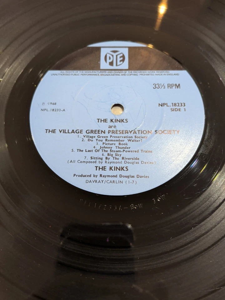 THE KINKS Are the Village Green Preservation Society. UK Pye LP. 1968 Psych Orig - Image 4 of 4