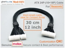 ⚡️ATX 24-Pin Cable for Seasonic FOCUS SPX Series SPX650 SPX750- 📏30cm / 12 inch