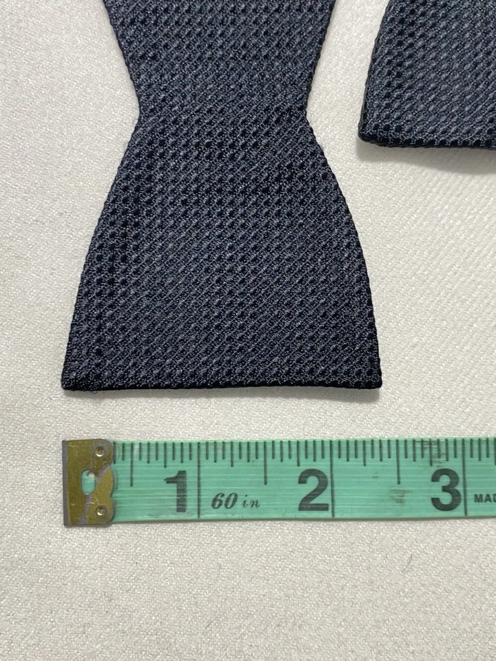 1826 棕色 黑色丝绸男式领结 M In China Ex Con — 第 3/3 张图片