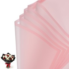 20 Sheets Flower Wrapping Paper Waterproof Bouquet Wrapping Paper Pink