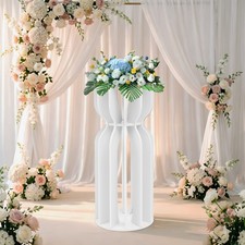 Cake Stand 30 30 75cm White Dessert Stand PVC forWedding Ceremony Birthday Party