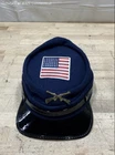 Broner Blue Wool Union Civil War Kepi Hat 34 Star Flag Crossed Rifles Vintage