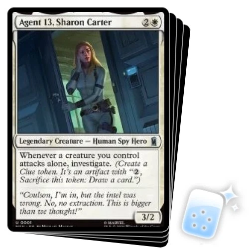mtg 13 card Magic 2013 It just wont be her own. AGENT 13, SHARON CARTER X4