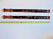 Pair Antique Vintage Seth Thomas Clock Case Wood Half Columns for Restoration