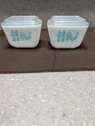 Lot Of  Two Vintage Pyrex Amish Butterprint Refrigerator/OvenWare Dishes/Lids
