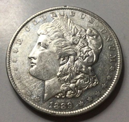 1889-O Morgan Silver Dollar $1, AU/BU. Great Luster and Detail! D32