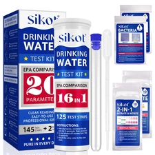 20-In-1 Water Testing Kit (145 Strips) - Comprehensive Drinking, Tap, Well, Pool