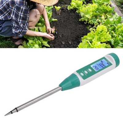 Portable Soil Detector With Backlight Metal Probe Soil Water Content And EC SET
